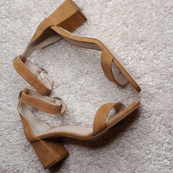MAJE FARRIA suede block heels in camel size 40 - Picture 6 of 16